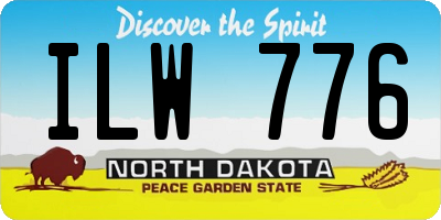 ND license plate ILW776
