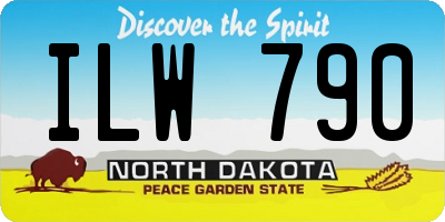 ND license plate ILW790