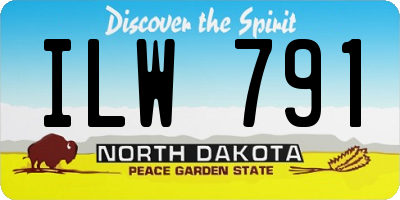 ND license plate ILW791