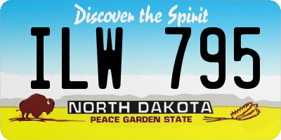 ND license plate ILW795