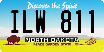 ND license plate ILW811