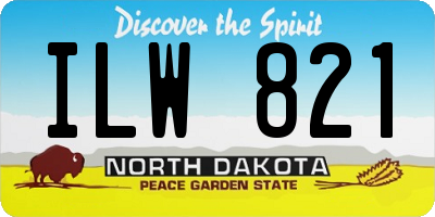 ND license plate ILW821