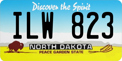 ND license plate ILW823