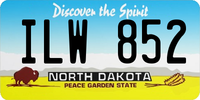 ND license plate ILW852