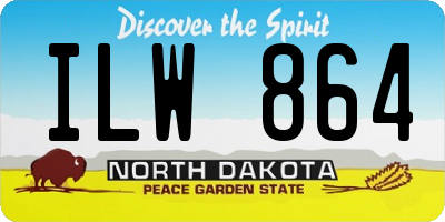 ND license plate ILW864