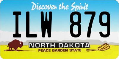 ND license plate ILW879