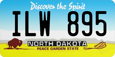 ND license plate ILW895