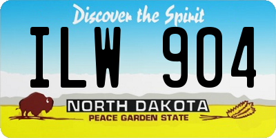 ND license plate ILW904