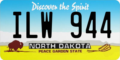 ND license plate ILW944