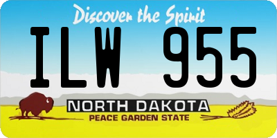 ND license plate ILW955