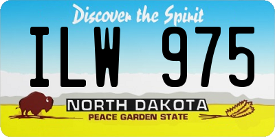 ND license plate ILW975