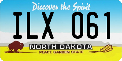 ND license plate ILX061