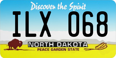 ND license plate ILX068