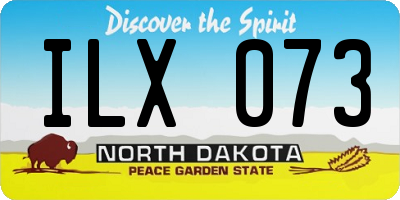 ND license plate ILX073