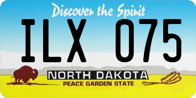 ND license plate ILX075