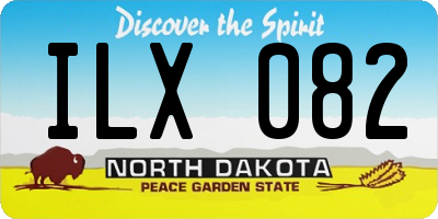 ND license plate ILX082
