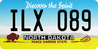 ND license plate ILX089