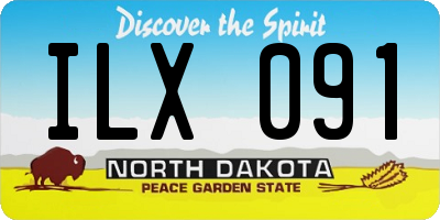 ND license plate ILX091