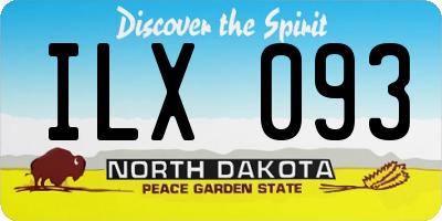 ND license plate ILX093
