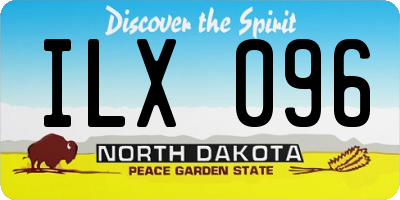 ND license plate ILX096