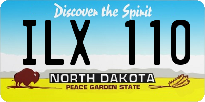 ND license plate ILX110