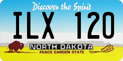 ND license plate ILX120