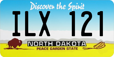 ND license plate ILX121