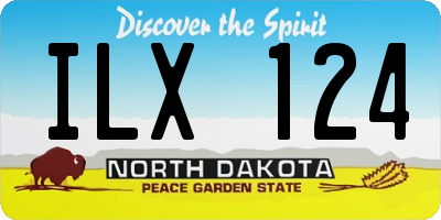 ND license plate ILX124