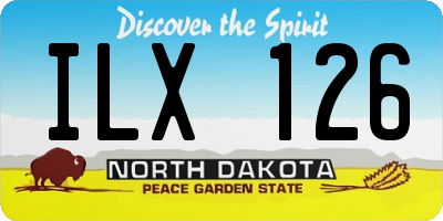 ND license plate ILX126