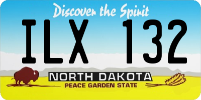 ND license plate ILX132