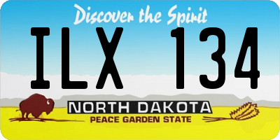 ND license plate ILX134