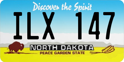 ND license plate ILX147