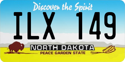 ND license plate ILX149