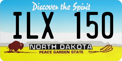 ND license plate ILX150