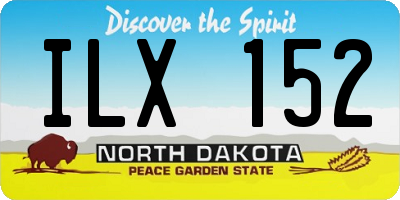 ND license plate ILX152