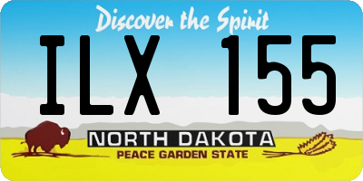ND license plate ILX155