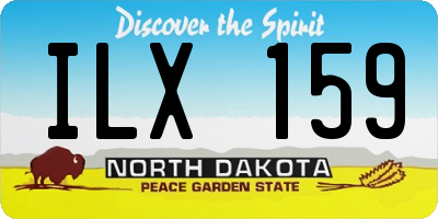 ND license plate ILX159