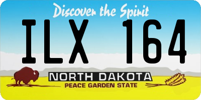 ND license plate ILX164