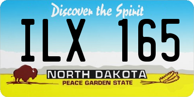 ND license plate ILX165