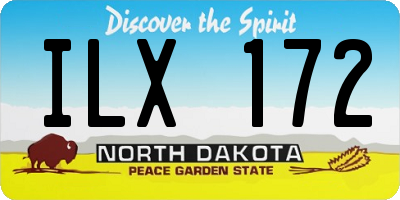 ND license plate ILX172