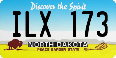 ND license plate ILX173