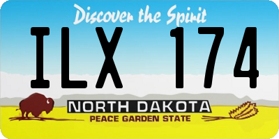 ND license plate ILX174