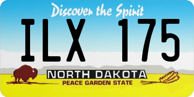 ND license plate ILX175