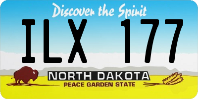 ND license plate ILX177