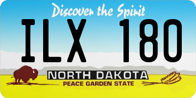 ND license plate ILX180