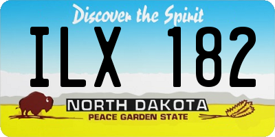 ND license plate ILX182