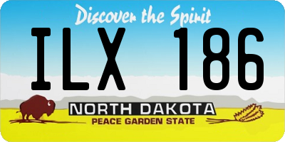 ND license plate ILX186