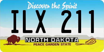 ND license plate ILX211