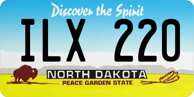 ND license plate ILX220