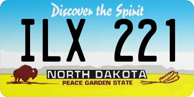 ND license plate ILX221